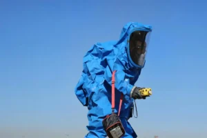 Chemical protective suits using activated carbon