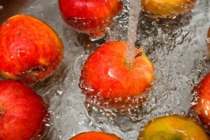 Food-grade pure water production with activated carbon