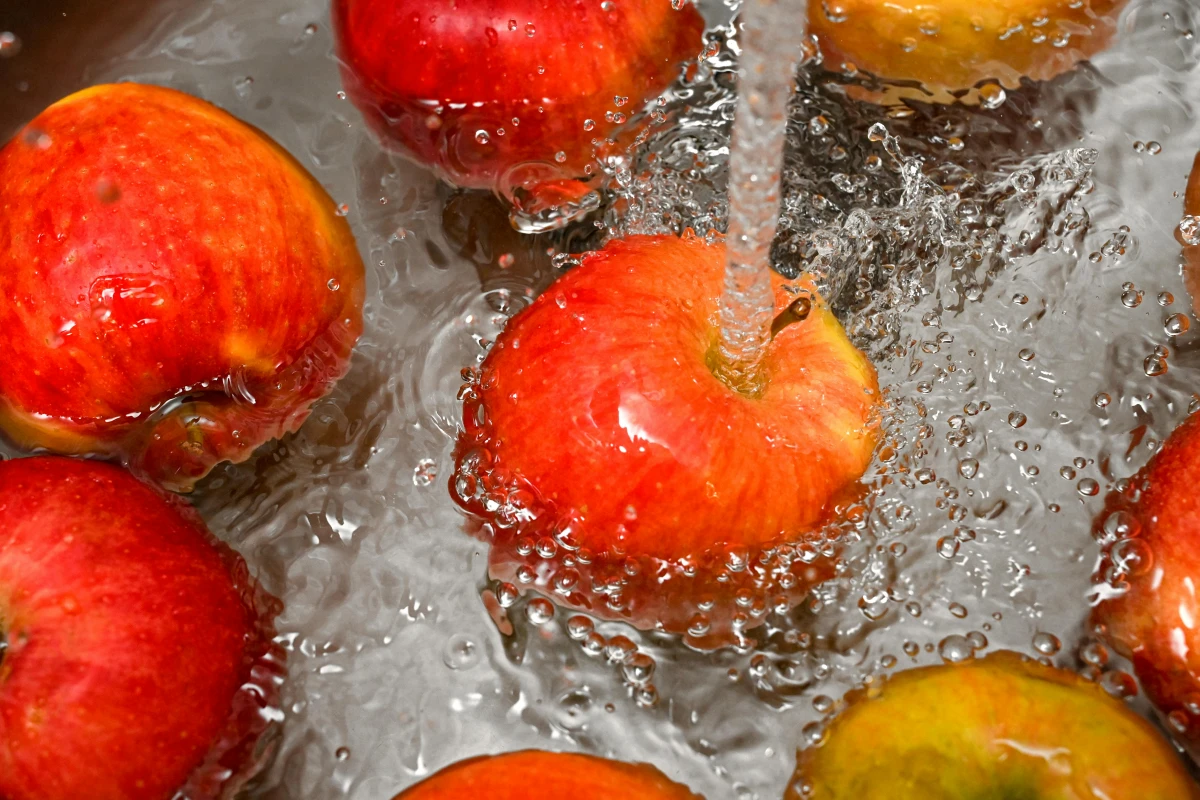 Food-grade pure water production with activated carbon