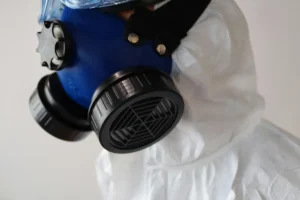 Gas mask filtration with activated carbon