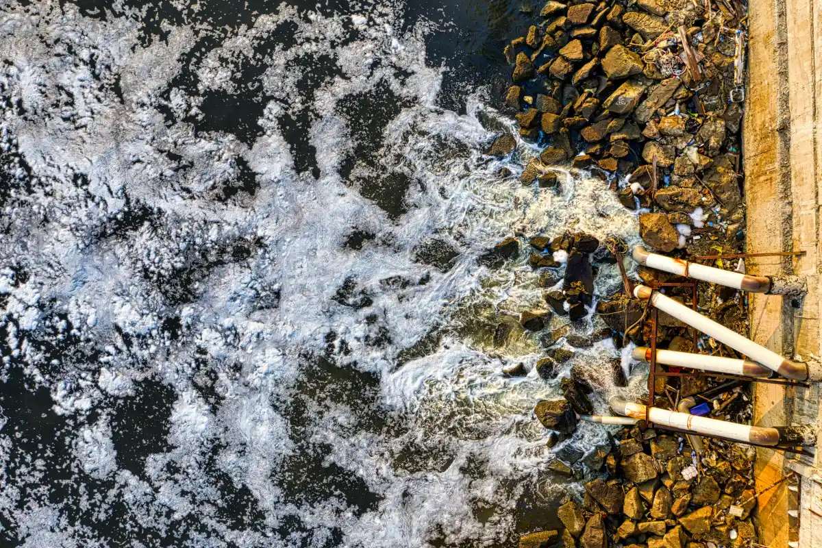 Industrial wastewater treatment using activated carbon